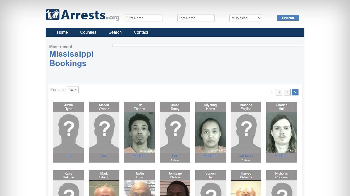 Hinds County Arrests and Inmate Search